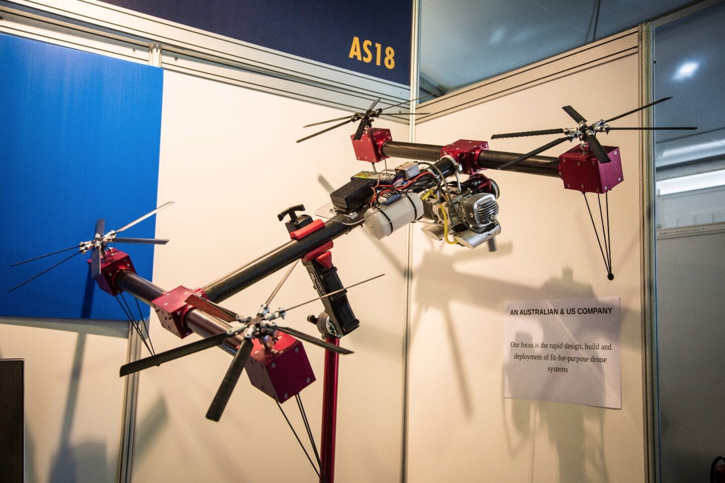 Soapdrones Variable Pitch Quadcopter Uses Petrol Power For Heavy Lifting Endurance