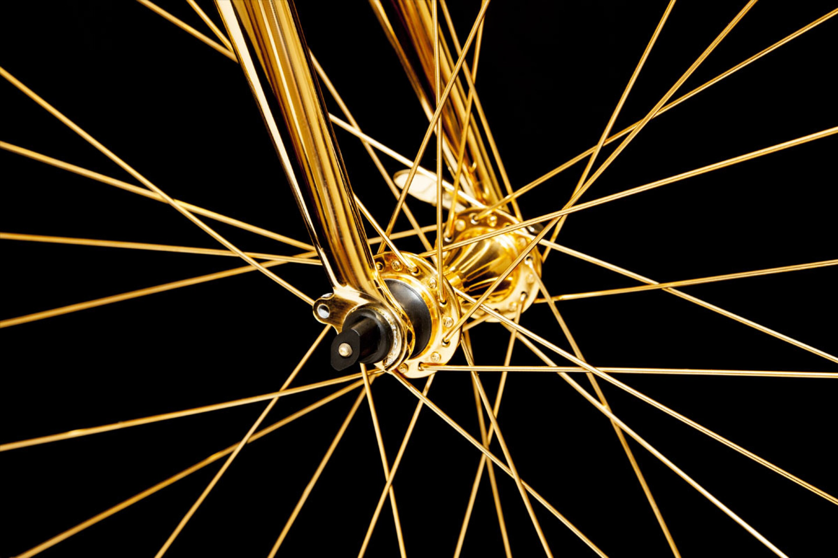 Goldgenie's US390,000, 24 karat goldplated bicycle