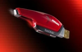Sandisk's Extreme Ducati Edition USB thumbdrive