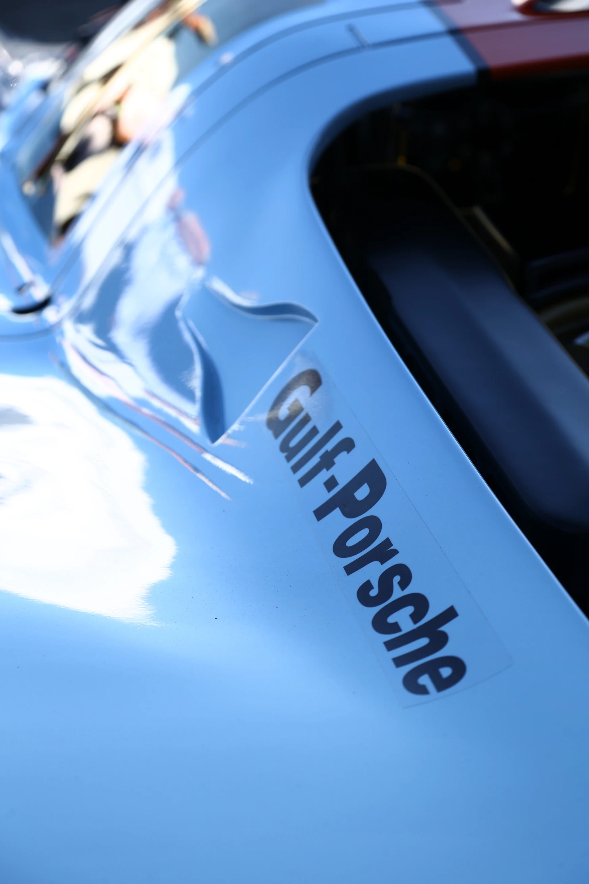 The 1969 Porsche 917 painted out in the iconic Gulf orange and blue colour scheme (Photo: Angus MacKenzie/Gizmag.com)