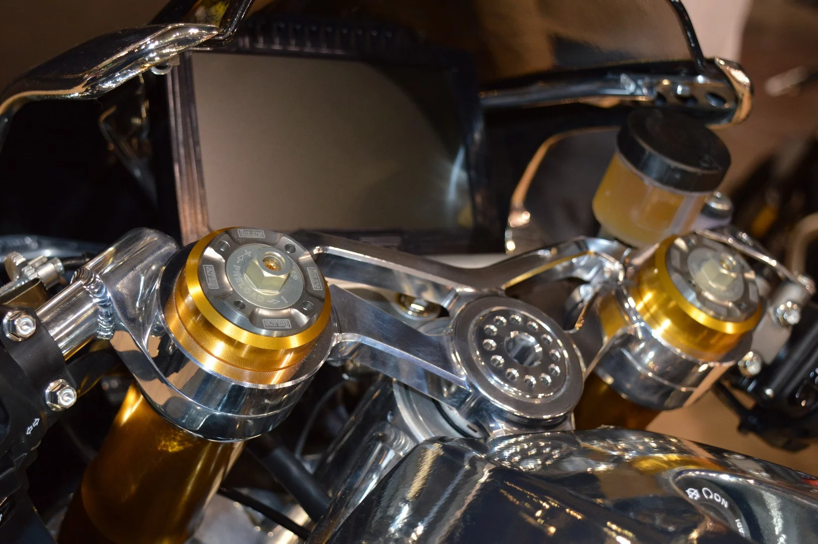 The chromed Norton V4 shines from all angles