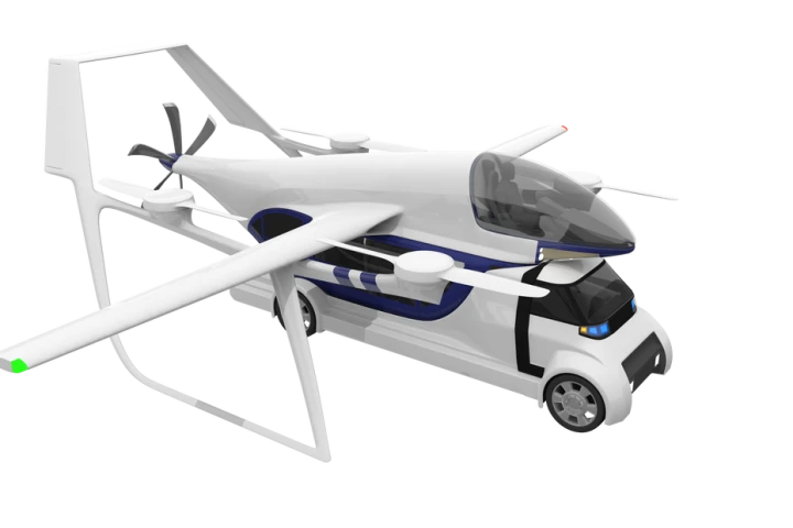 Terrafugia says its TF-2 would be able to drop off a pod full of passengers and be lifting off with another within two minutes