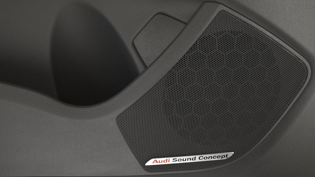 Speaker trim in the footwell