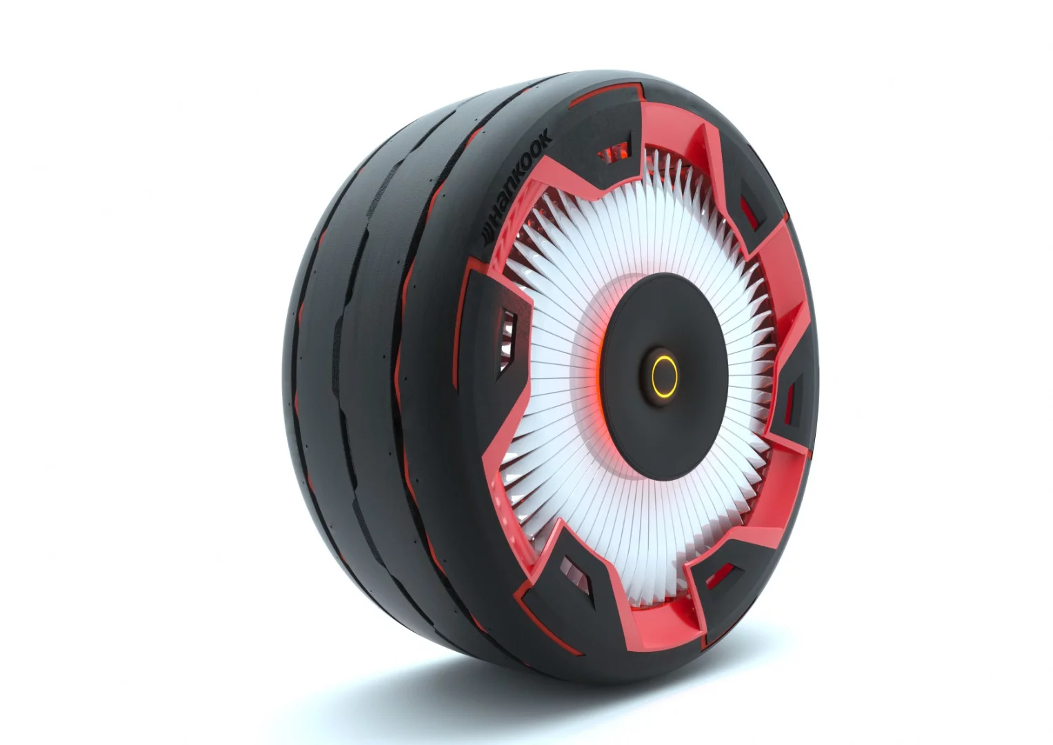 Hankook Aeroflow concept: incorporates a turbine in the wheel
