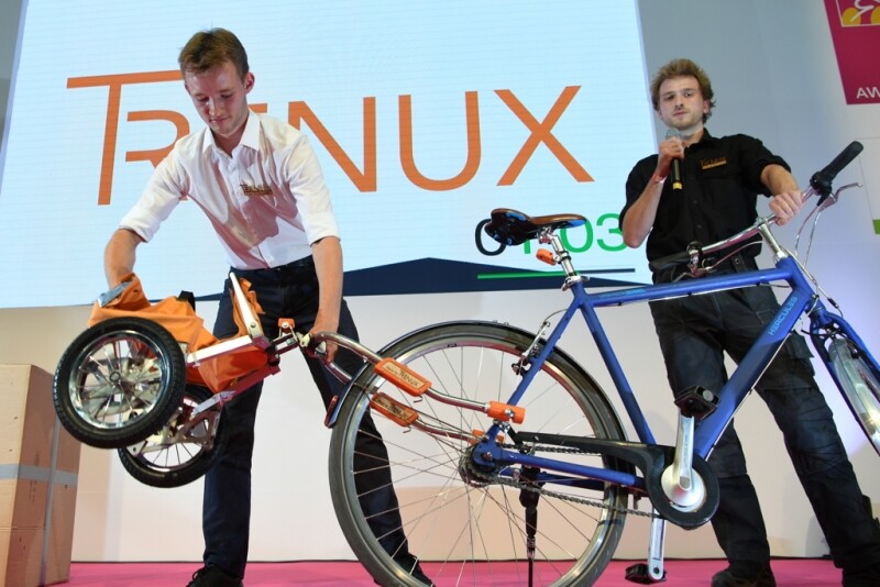 Trenux demonstrates its trailer at EuroBike