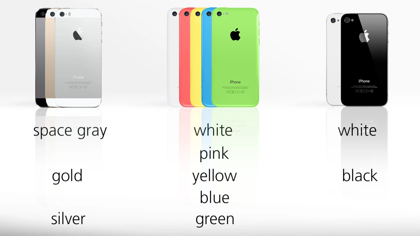The iPhone 5c is available in a variety of eye-catching colors