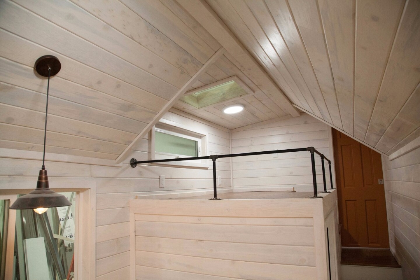 The Artist's studio is topped by a skylight to maximize natural light inside