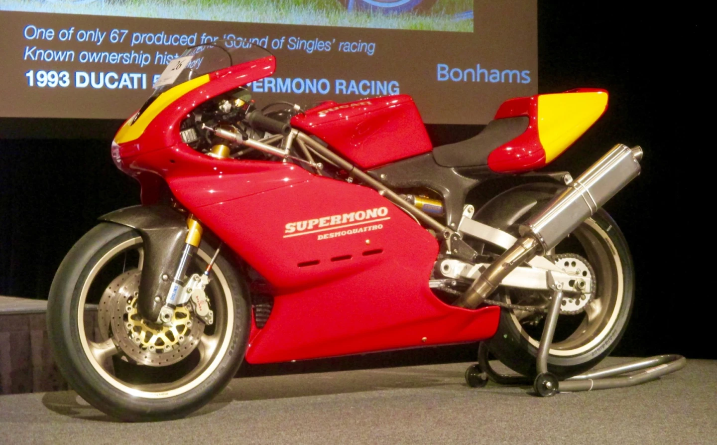 $115,000 | 1993 Ducati 550 Supermono Racing Motorcycle | Auction Link: Bonhams