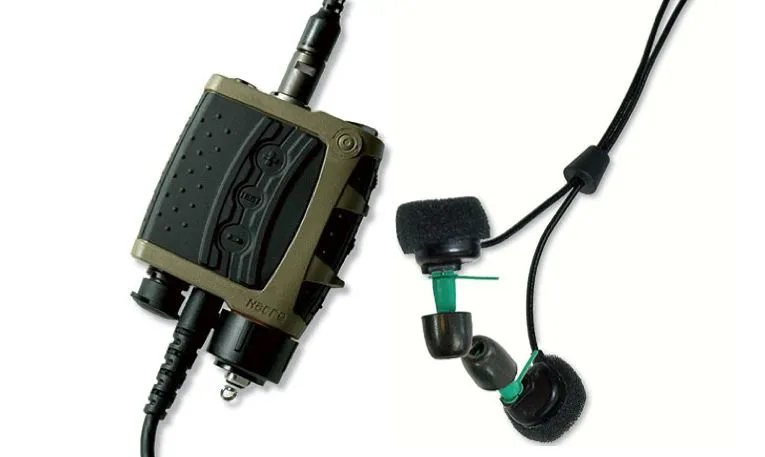 The QUIETPRO Intelligent Hearing System protects users from loud noises, while allowing them to hear other people