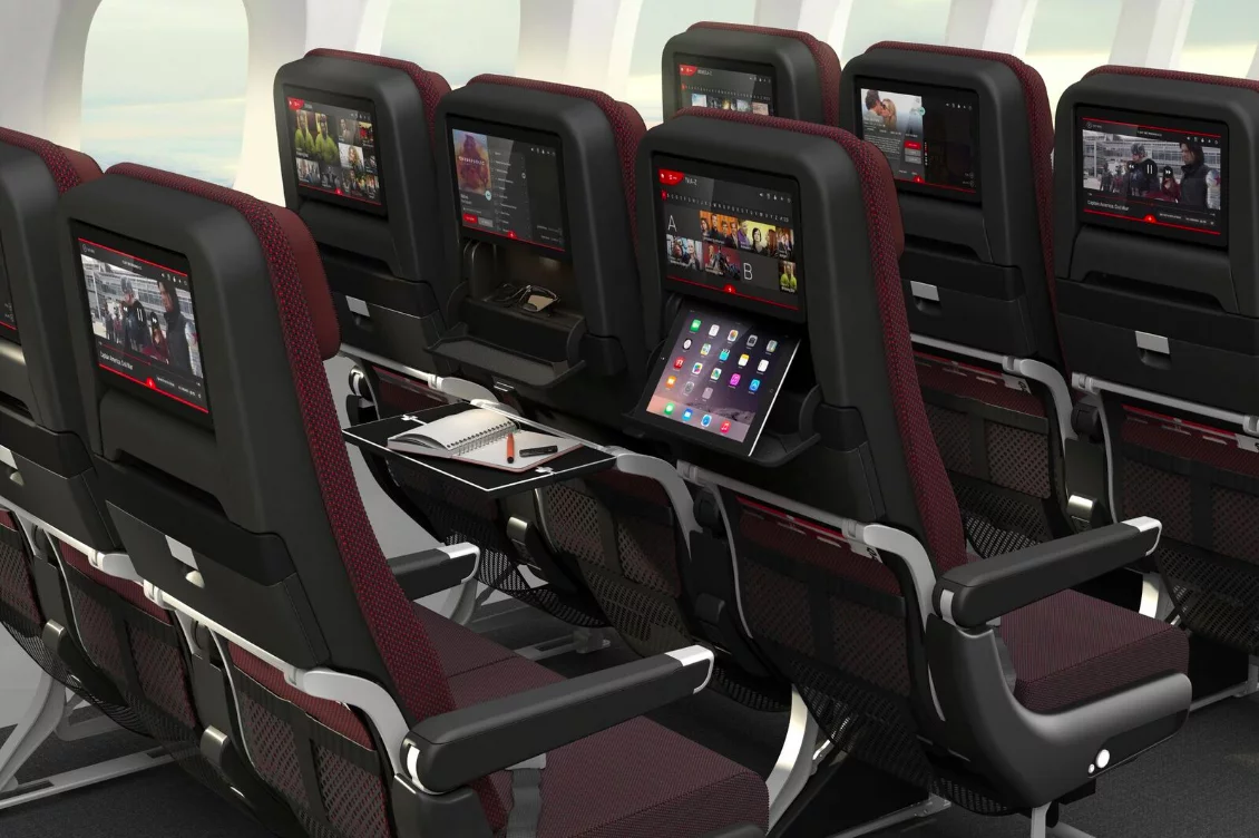 Economy Class infotainment system