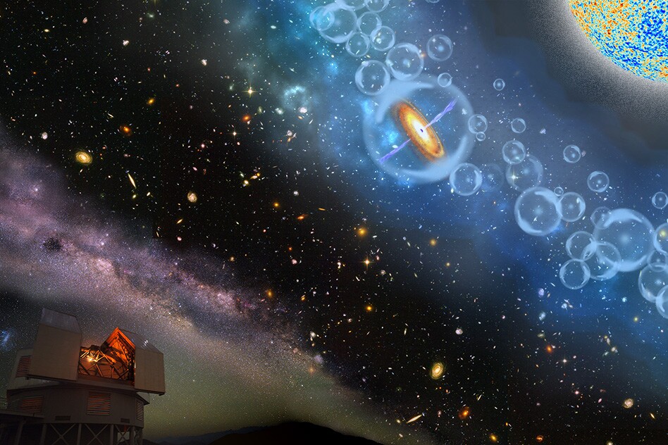The newly-discovered quasar dates back to a time when the first stars were firing up, just 690 million years after the Big Bang