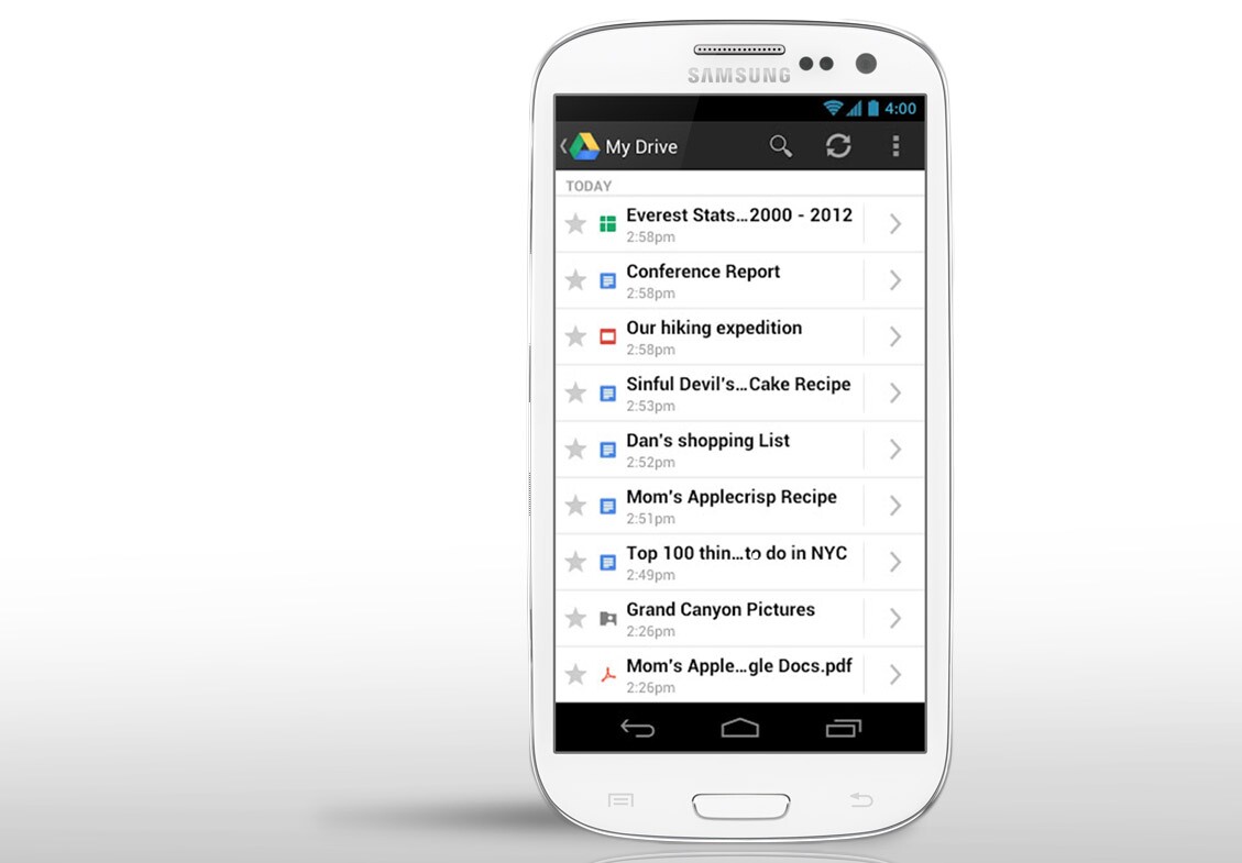 Google Drive lets you store and edit a variety of files and documents
