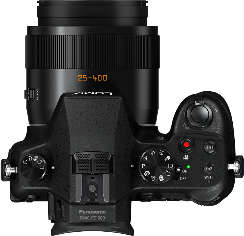 The lens on the Panasonic Lumix DMC-FZ1000 gives a 25-400-mm equivalent