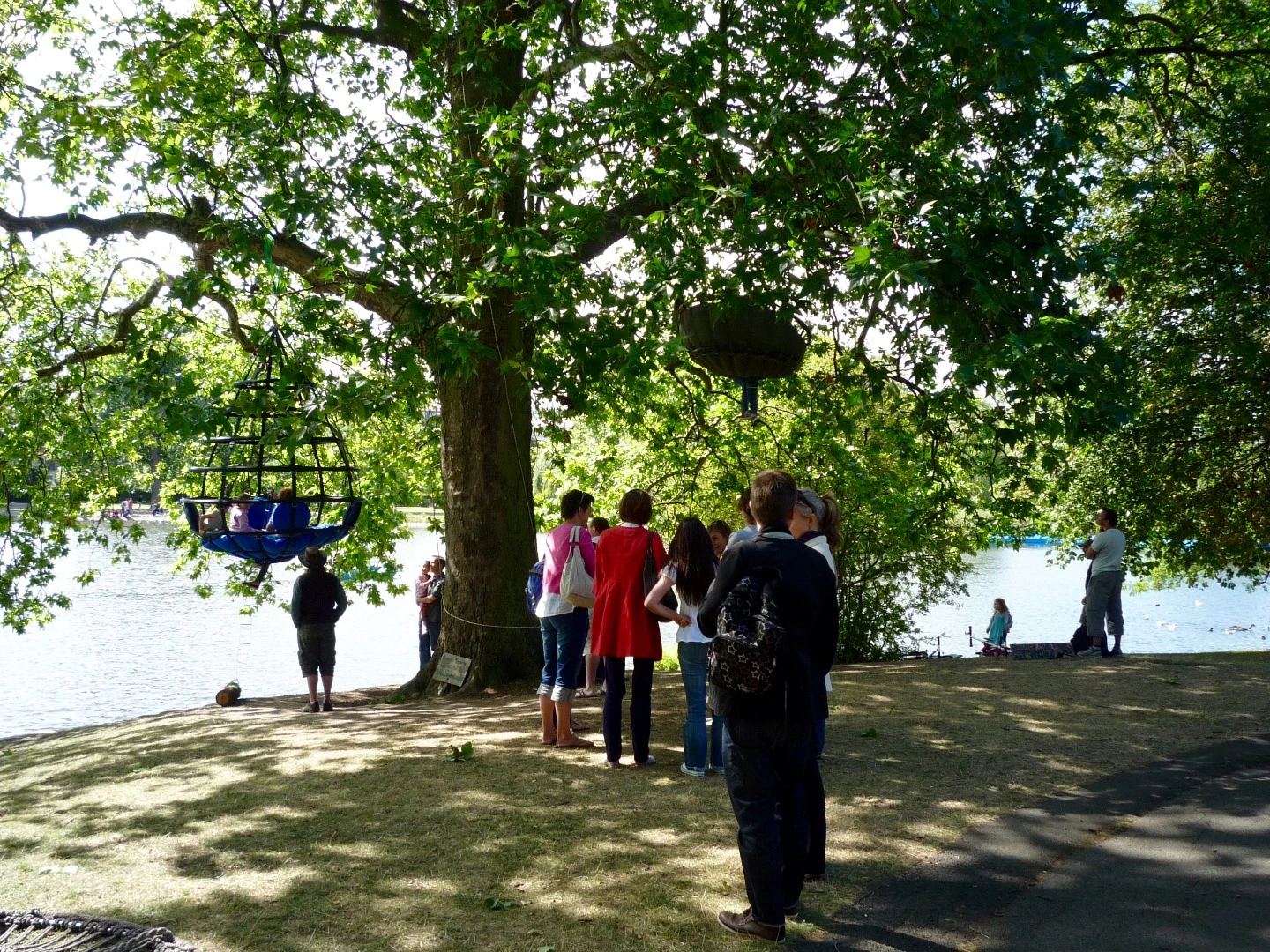 Children enjoy the original Sky-Pod project