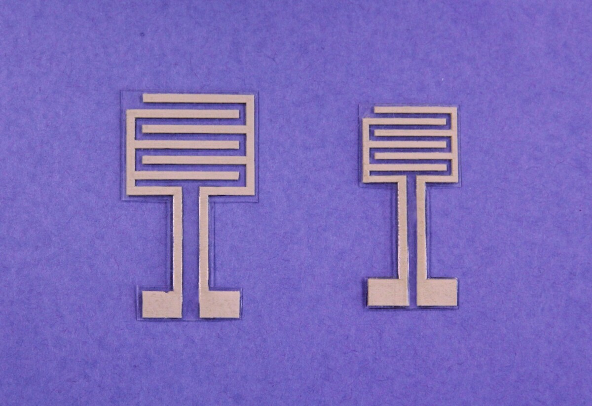 The two electrodes used in the technology