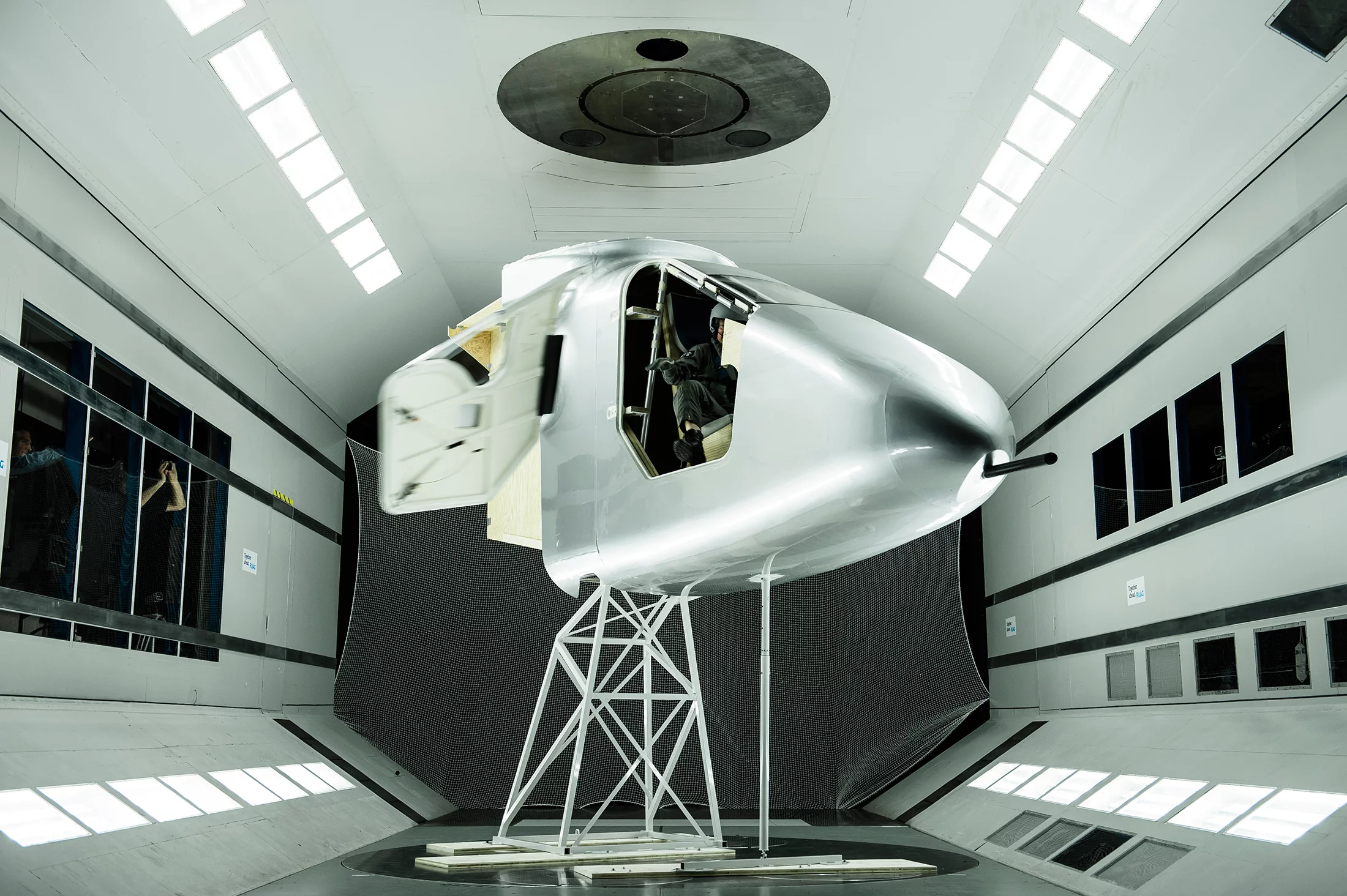 Solar Impulse 2 cockpit fairing test