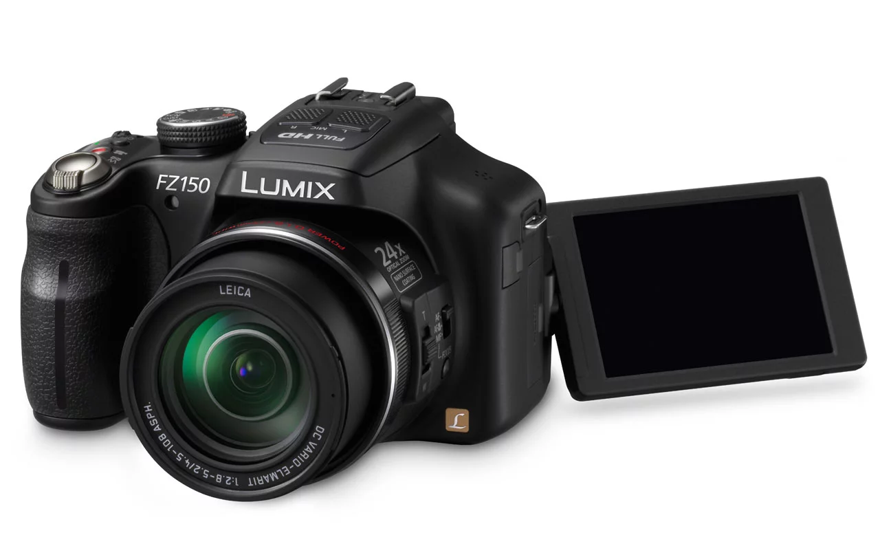 The LUMIX DMC-FZ150 from Panasonic boasts a 24 x optical zoom