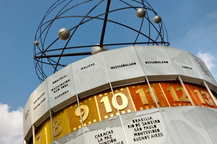 The Weltzeituhr (World Clock) at Alexanderplatz, Berlin, Germany isn't anywhere near as accurate as the nuclear clock proposed by researchers (Photo: Shutterstock)