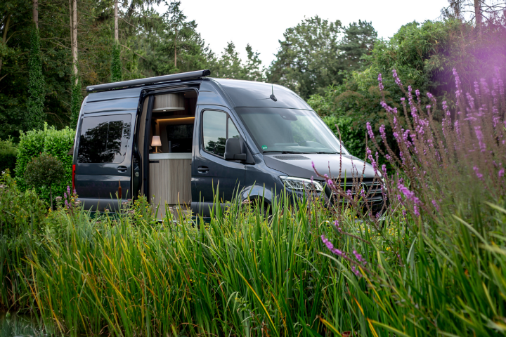 Innova has created a luxurious yacht-inspired camper van out of the Mercedes Sprinter 144, and Caleche Customs brings it over to the US