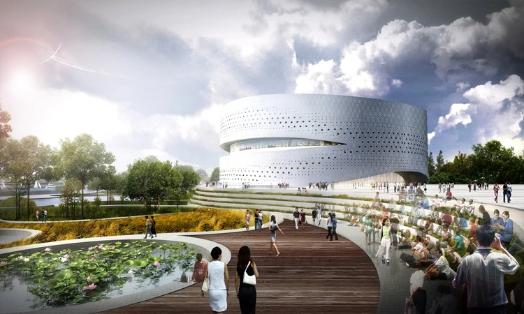 Binhai Eco City will feature a variety of different landscapes and ecologies
