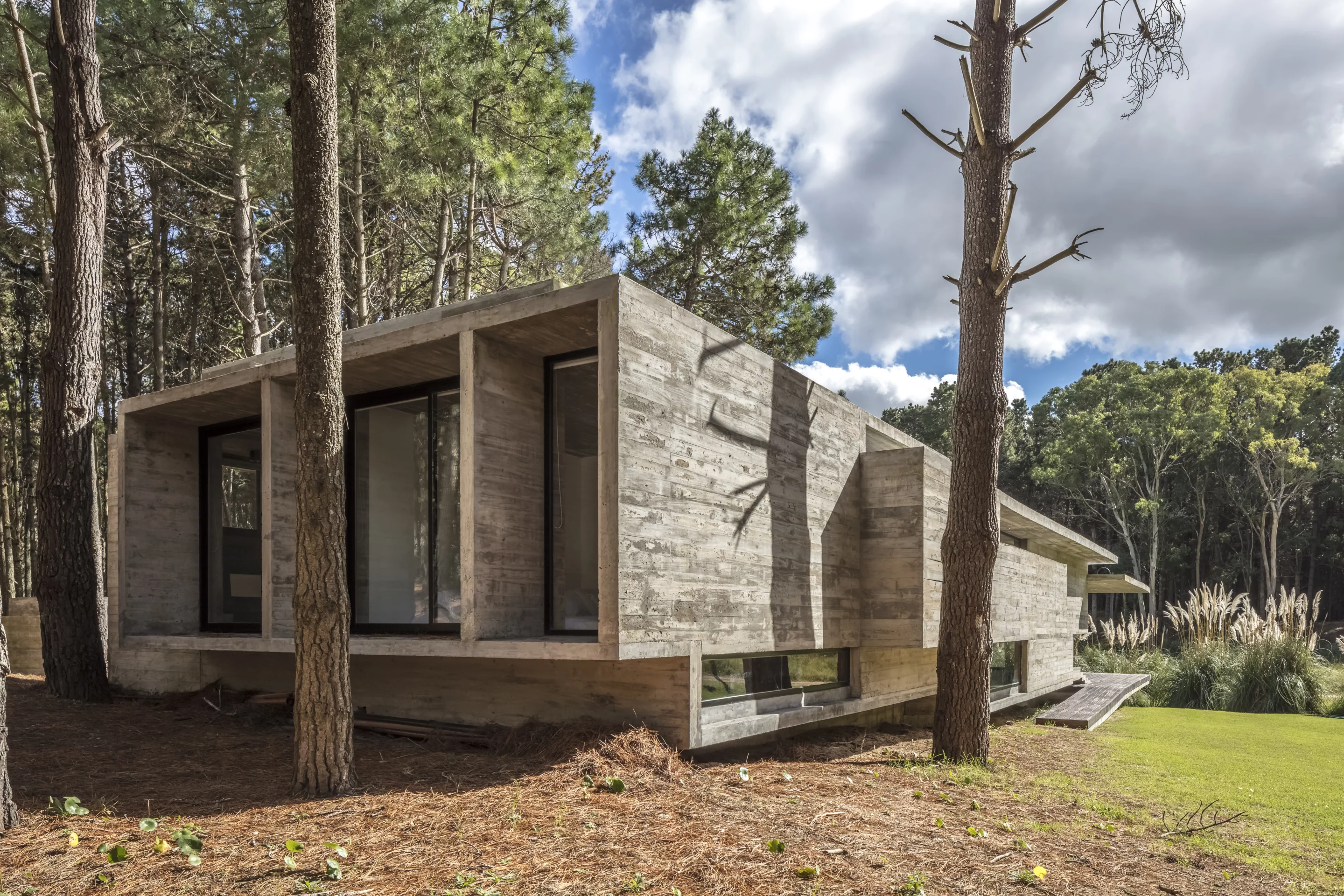 Recently completed by local architecture firm Besonias Almeida, the Forest House is set on Argentina's Costa Esmeralda