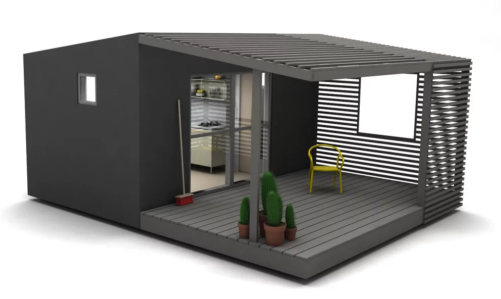 A front-left view of the Mini House Wide (Image: Jonas Wagell)