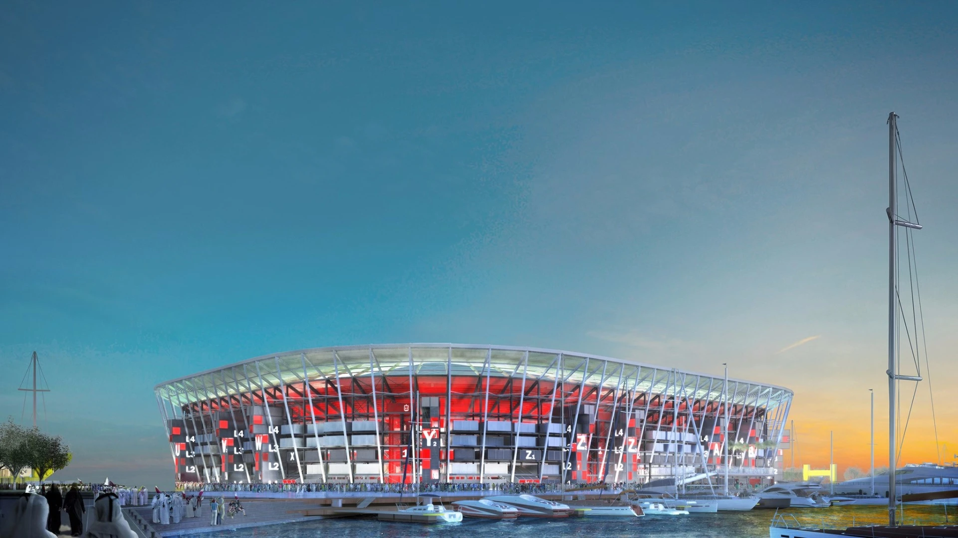 The Ras Abu Aboud Stadium will be located nearby to Doha's port