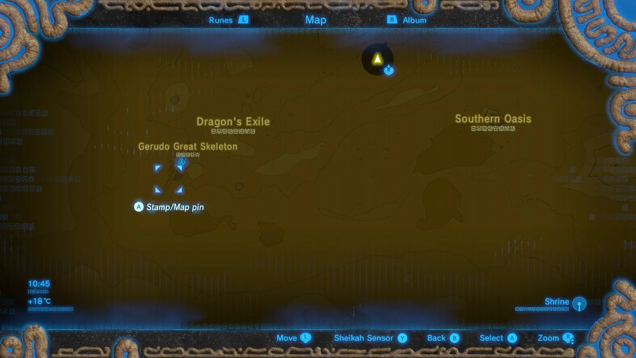 Gerudo Great Skeleton location