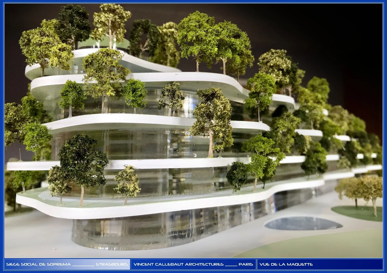 Architectural model of Semaphore, by Vincent Callebaut Architectures