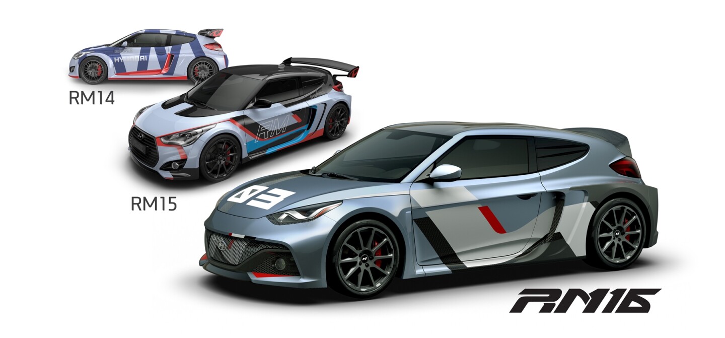 Hyundai says the RM16 concept builds upon the technologies used by its RM14 and RM15 predecessors