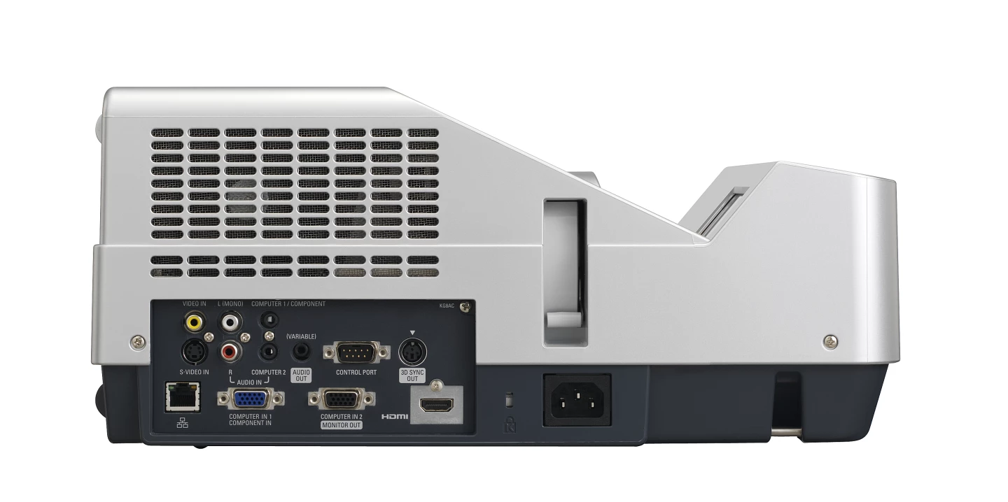 HDMI terminal for digital input, a standard LAN port for possible offsite control and management of the unit and both RCA and S-video input