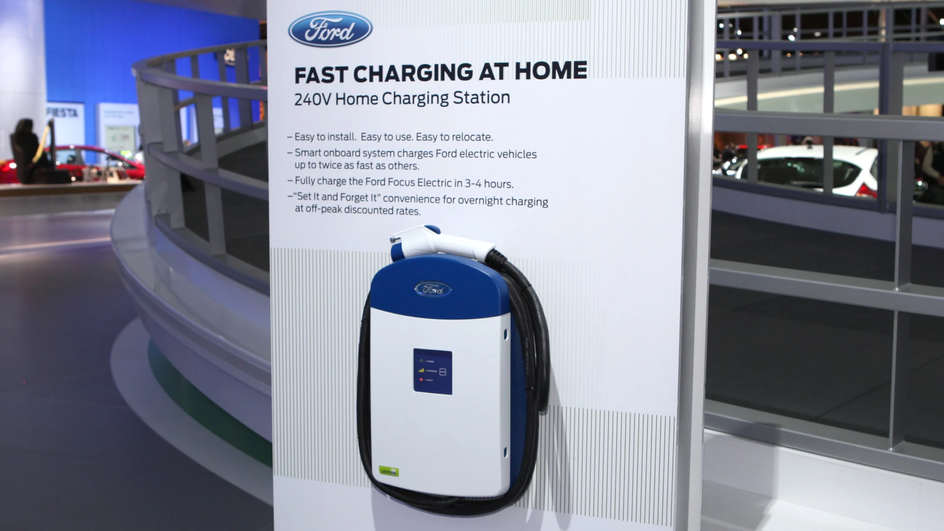 The home charging station for the Ford Focus Electric