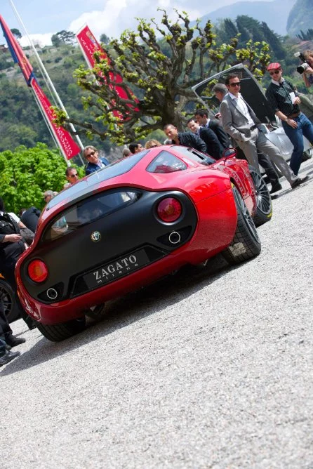 At the Concorso d'Eleganza at Villa d'Este, the Alfa Romeo TZ3 Corsa received the Design Award for the best concept car or prototype chosen by public