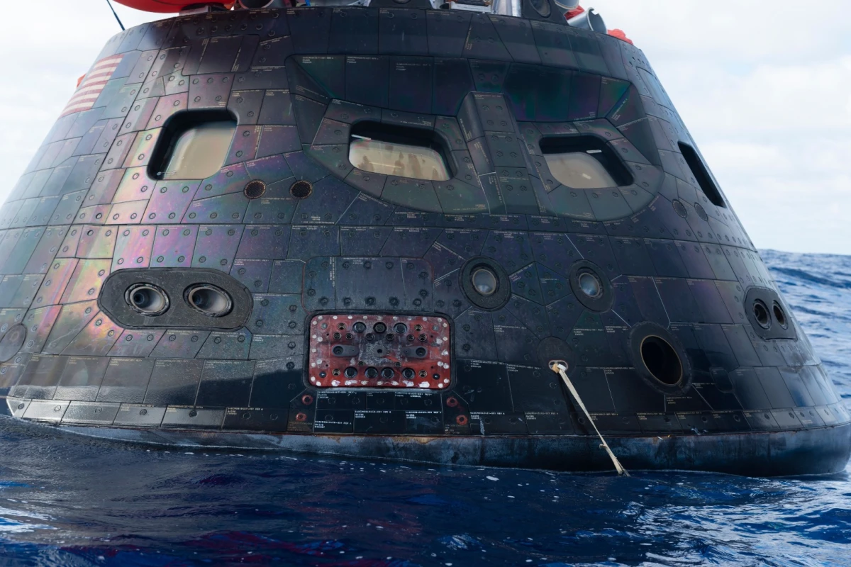 Orion carried acrylic windows on its test flight in December