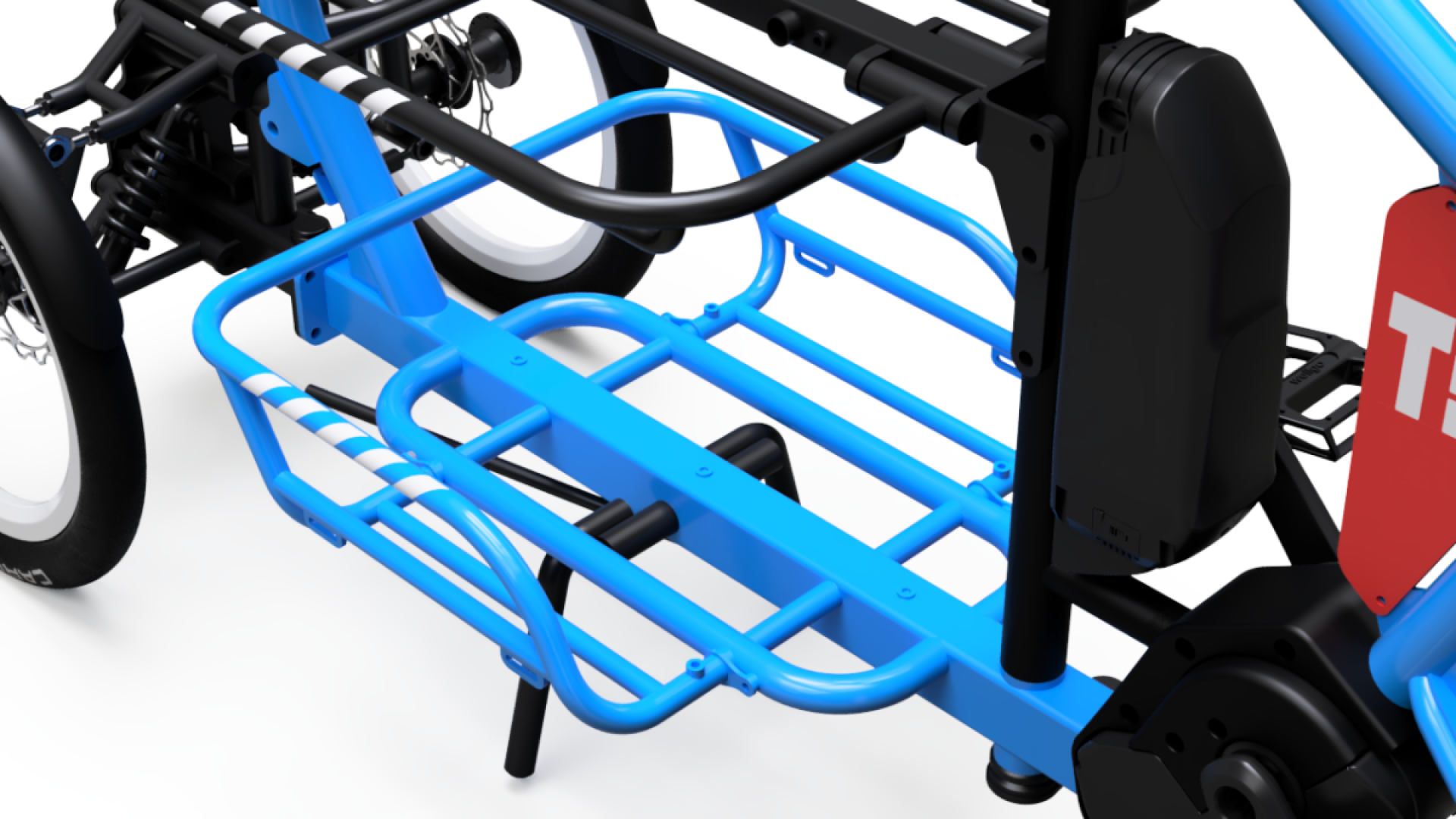 Multilevel cargo trike rolls like the Japanese kei van of ebikes