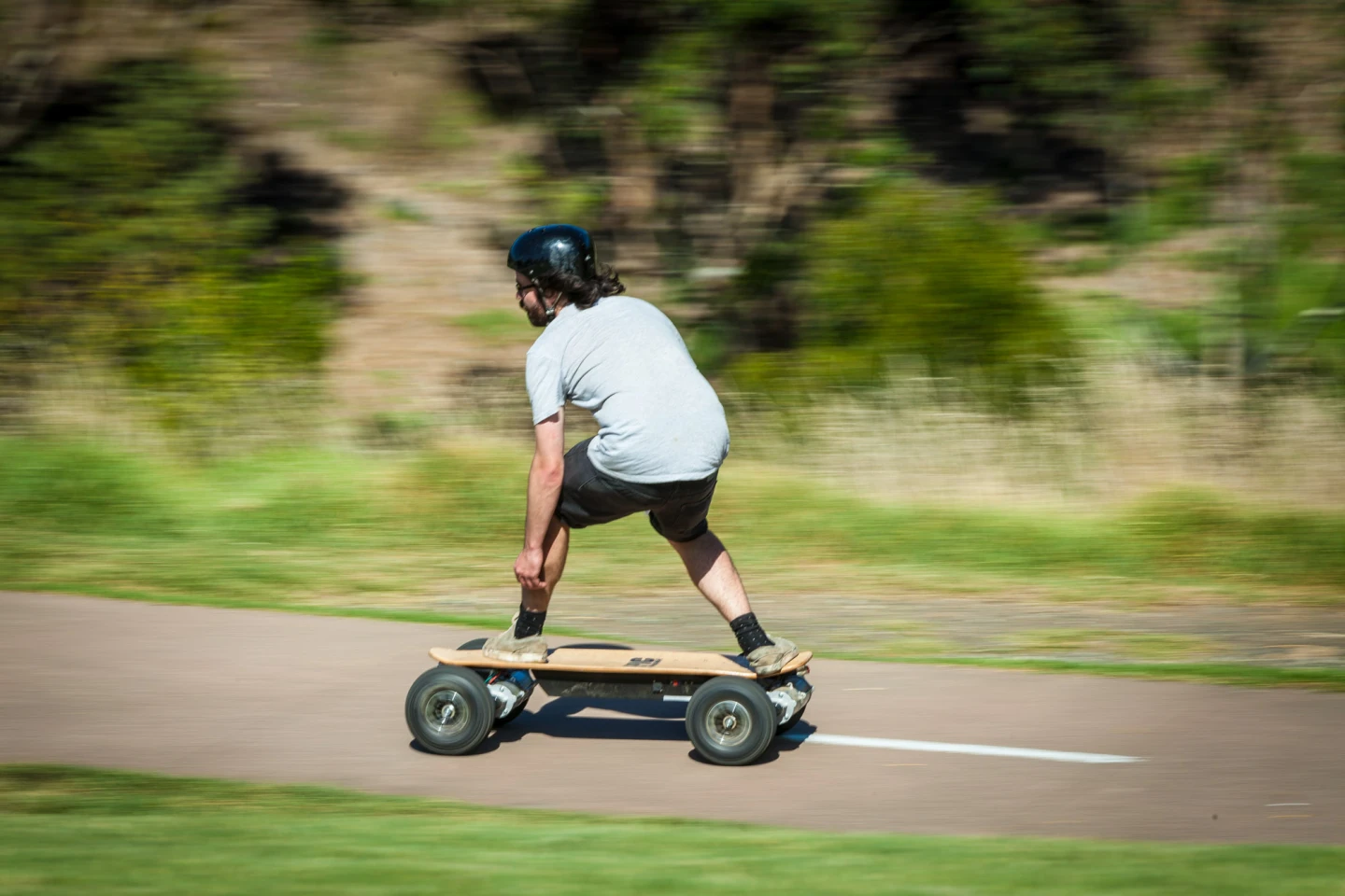The four-wheel-drive Dominator 3200 Pro is the most powerful skateboard the Australian company has ever produced (Photo: Loz Blain/Gizmag.com)