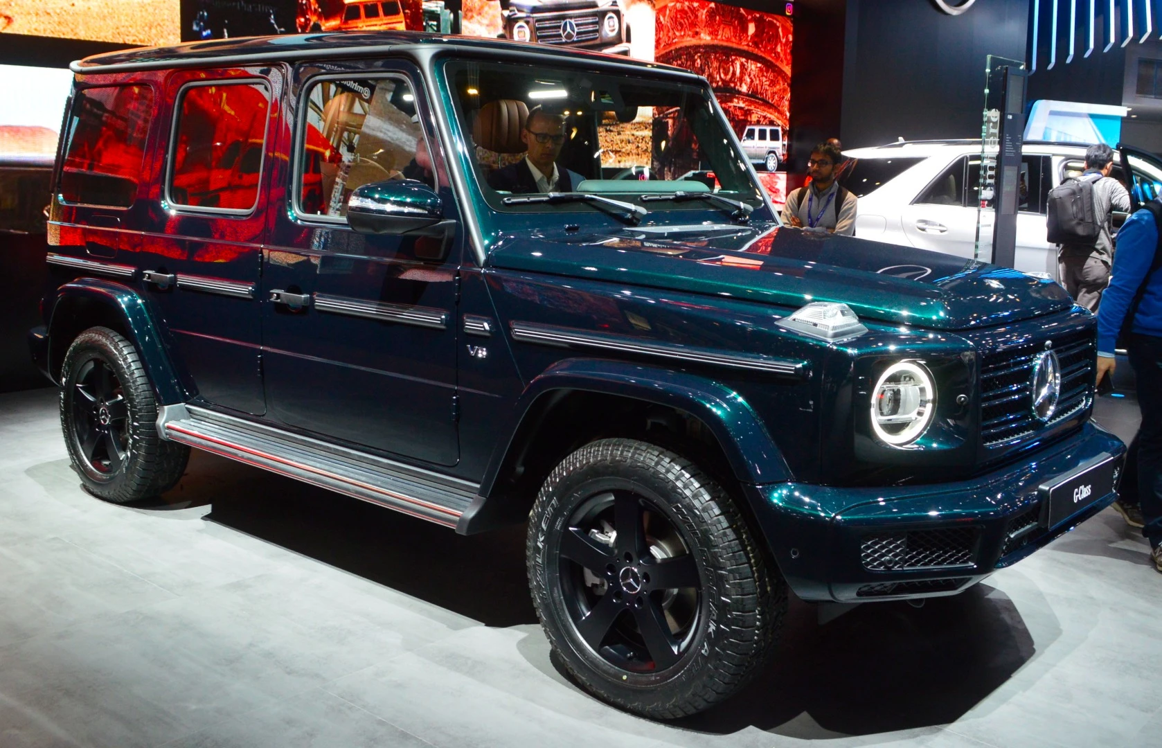 The new G-Class on display at Detroit NAIAS: front 3/4