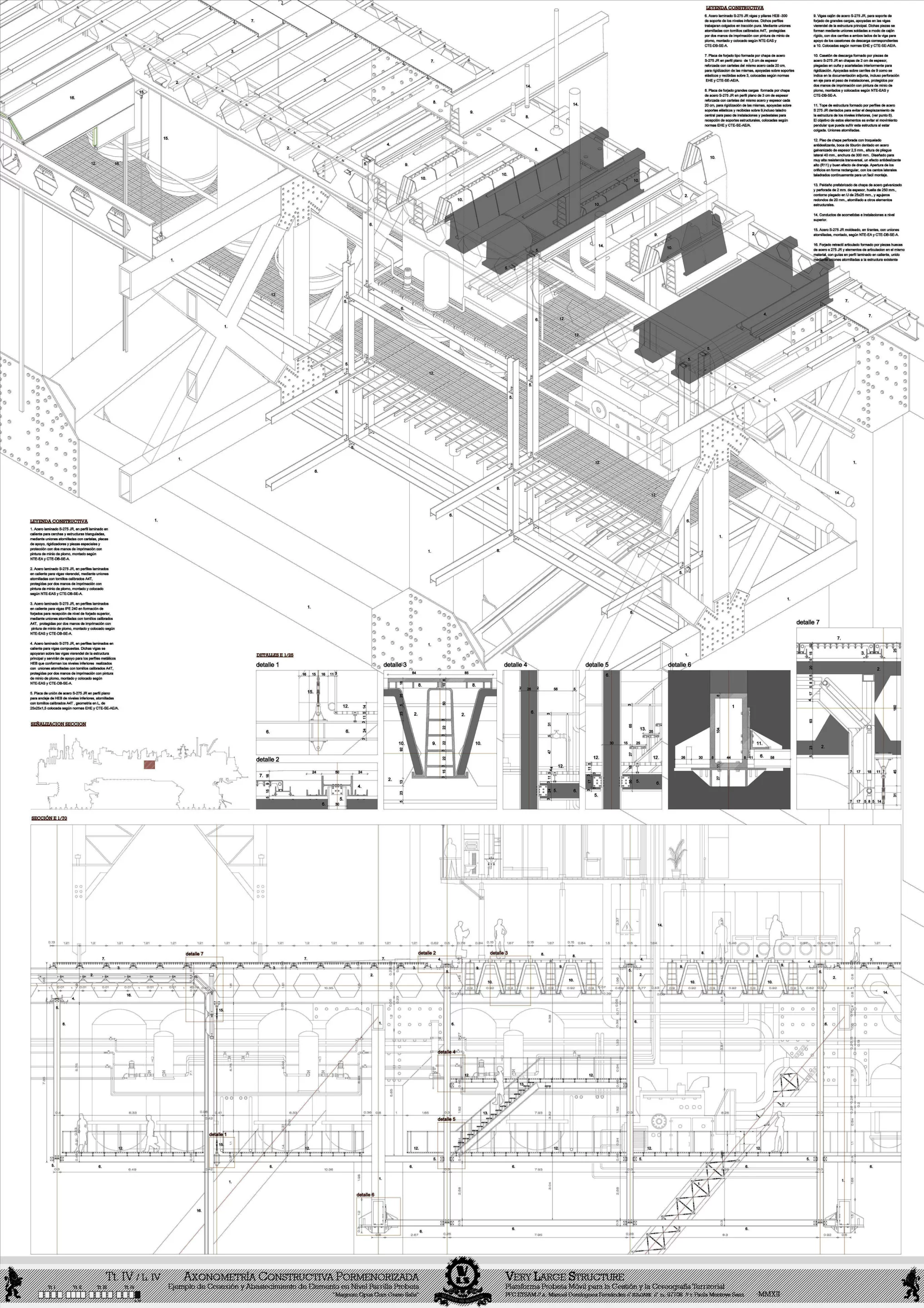 Domínguez' concept depicts compactly planned cities atop vast mobile structures, capable of crawling to new locations as the needs or desires of the populace dictate (Image CC BY-SA Manuel Dominguez)