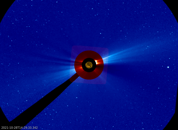 Animation of the solar eruption