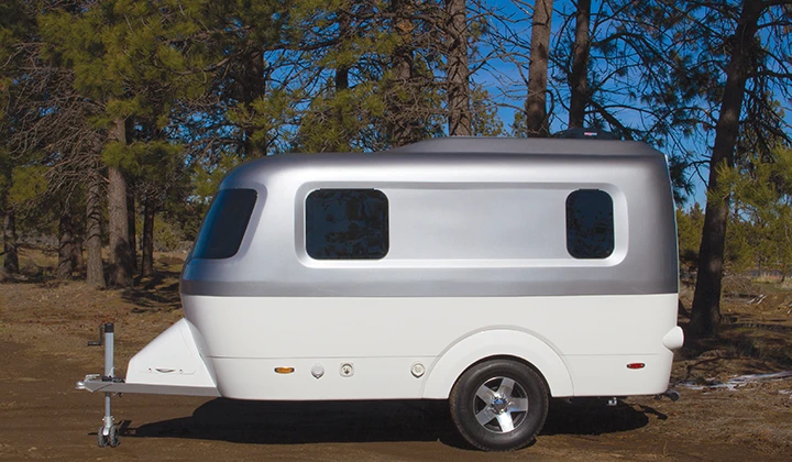 The Nest rides on 16-in wheels
