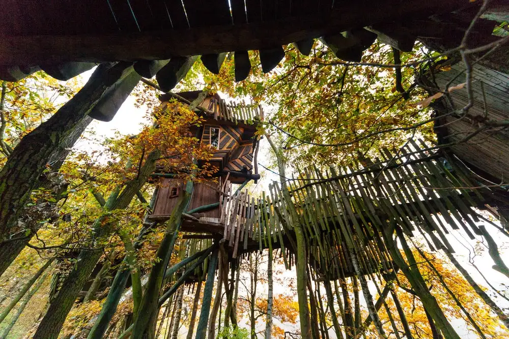 Kulturinsel Einsiedel, a bizarre treehouse hotel in Germany
