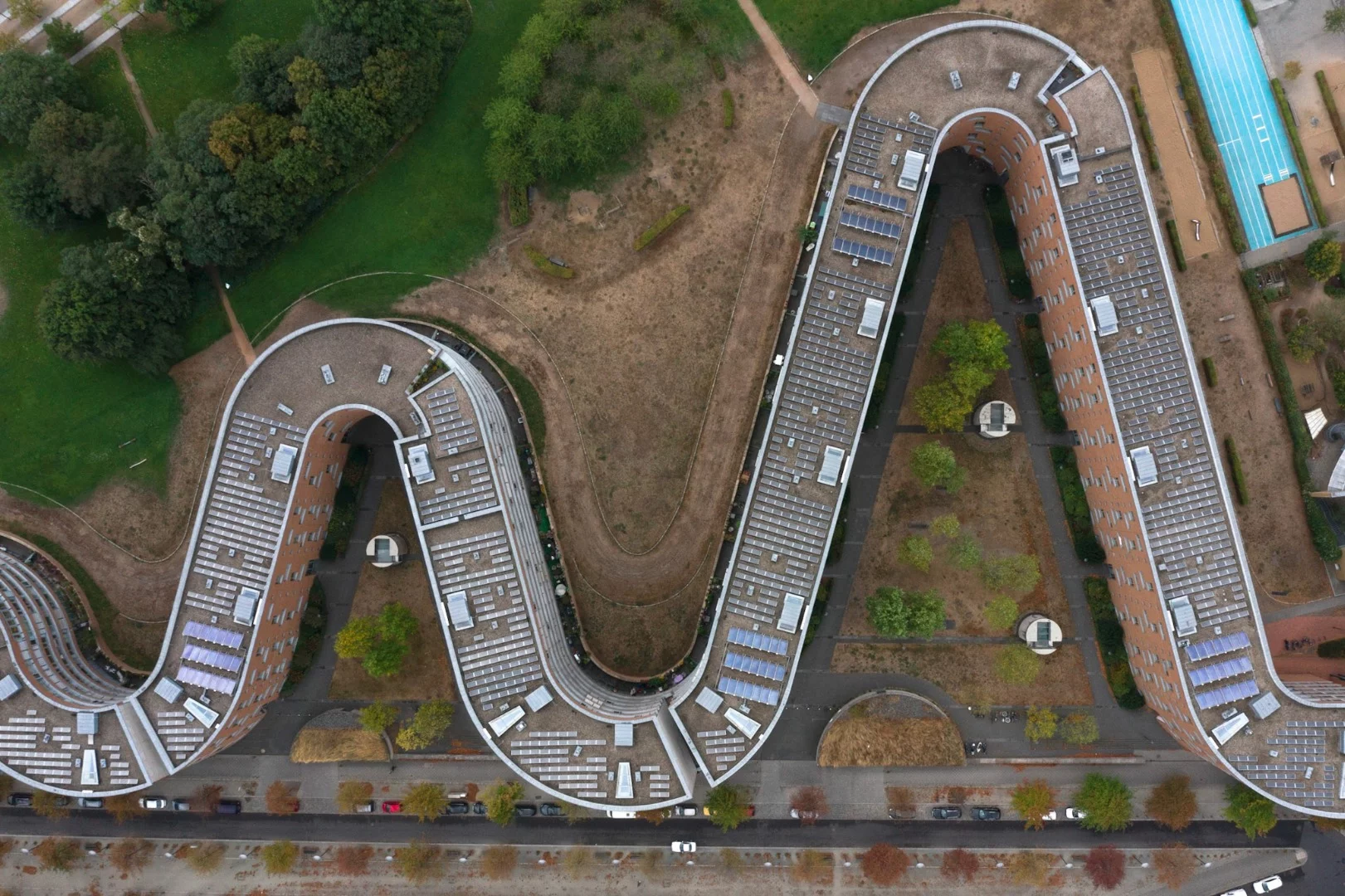 Architecture from Above, a series from Swiss photographer Alex Buschor, based in Zurich (Credit: Alex Buschor Behance CC BY-NC-ND 4.0)