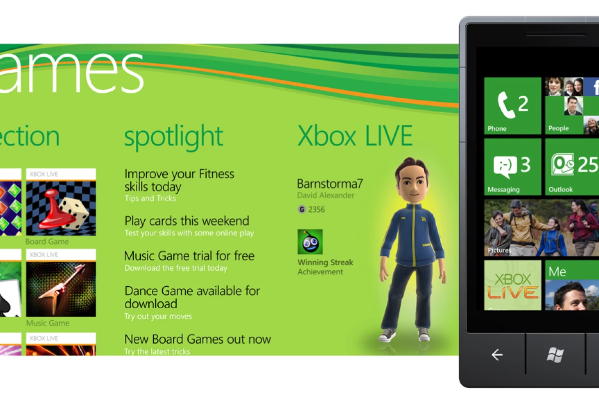 Microsoft has announced the first wave of Xbox LIVE games titles for its Windows Phone 7