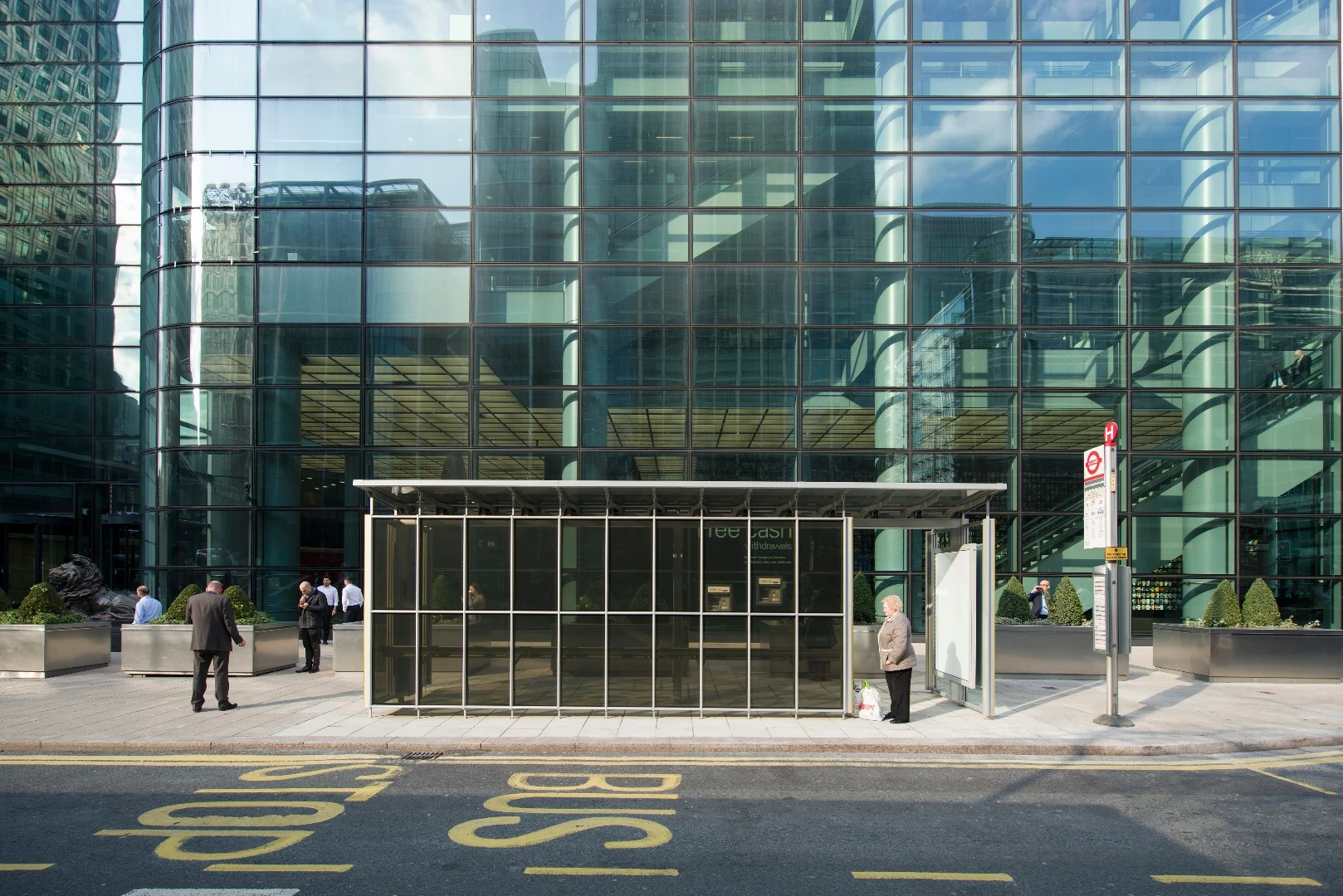 The shelter will power electronic signage and nearby infrastructure