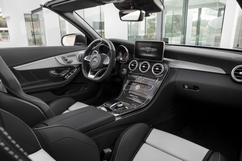 The car's interior will be familiar to anyone who has sat in a C-Class or GLC-Class