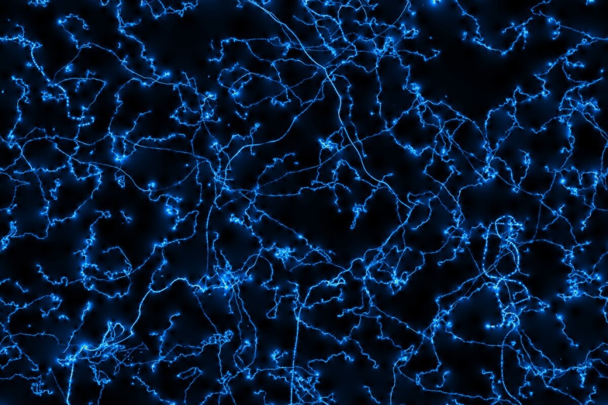 A simulated image of cosmic strings