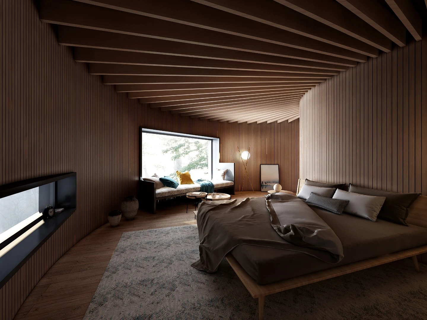 A render showing the interior of Treewow Villa O