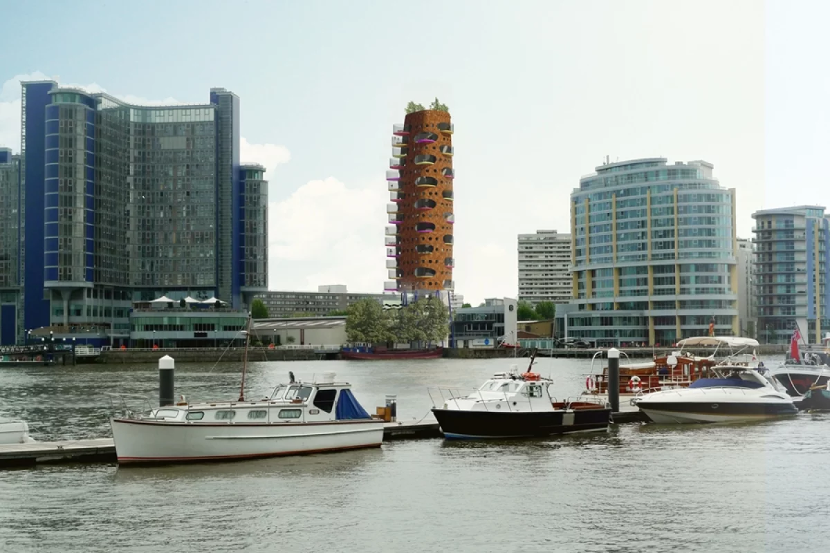 Heliport Heights will use stilts to extend an existing building by sitting on top of it