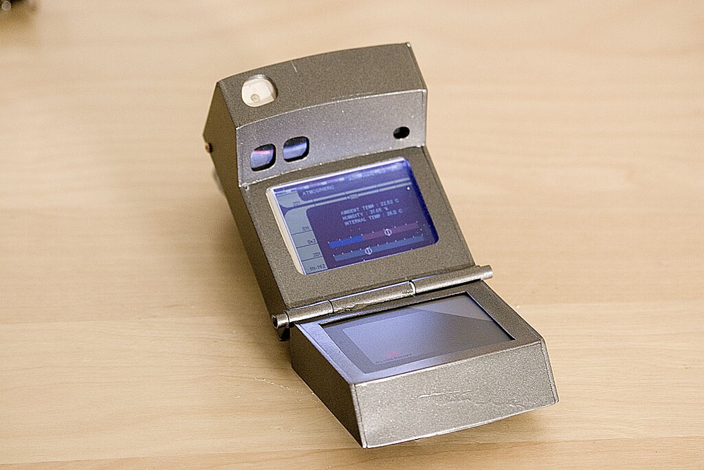 Version 1 has the outward look of the handheld TR-560 device first seen in Star Trek: The Next Generation