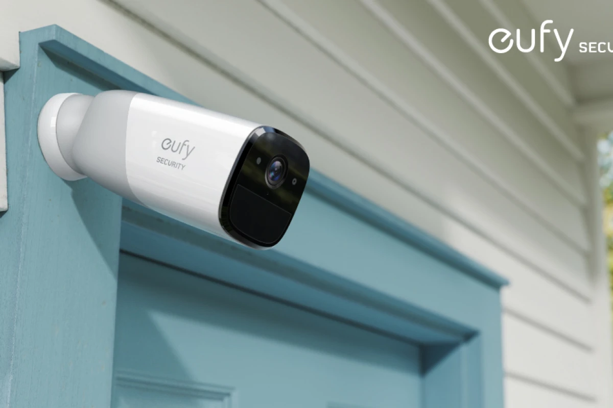 The eufy EverCam wirelessly connects to a HomeBase hub which can store recorded footage locally